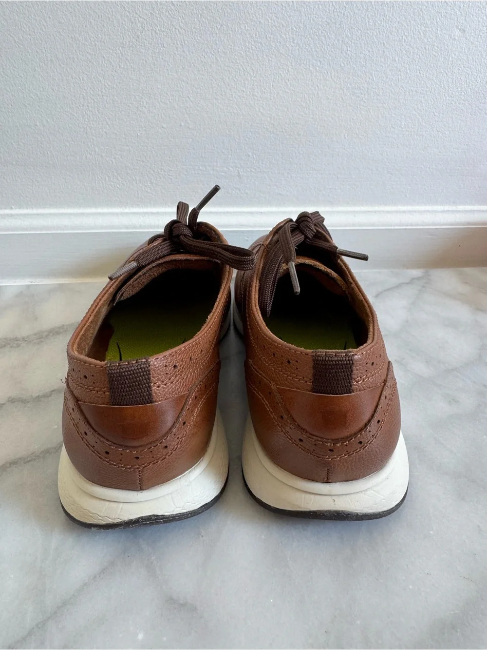 Florsheim Great Lakes Wingtip Oxford Jr. Size 7 Brown Leather